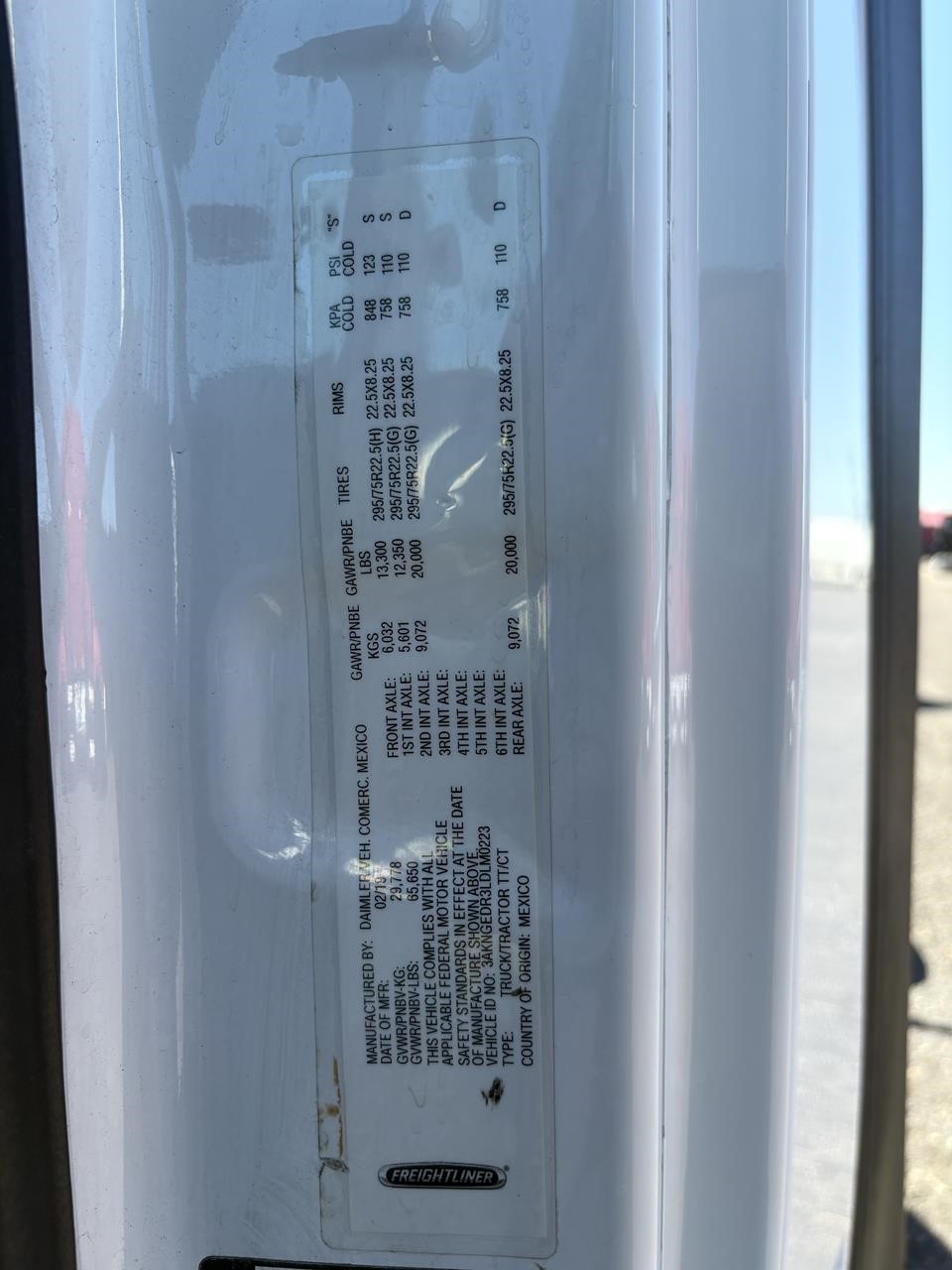 2020 FREIGHTLINER CASCADIA 125 11026514718 2020 FREIGHTLINER CASCADIA 125 11026514718