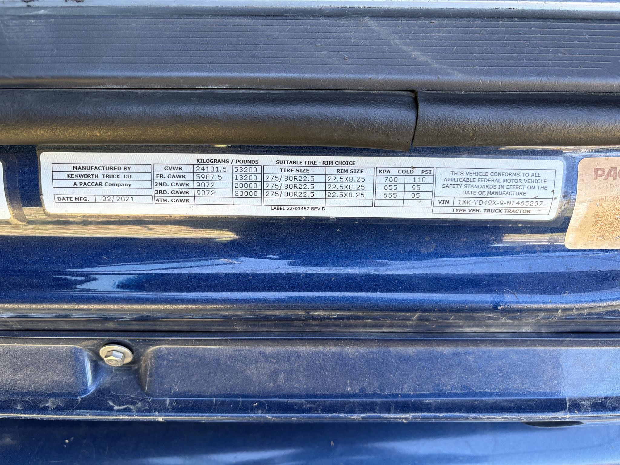 2022 KENWORTH T680 11026760045 2022 KENWORTH T680 11026760045